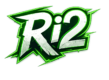 logo moderno y energético ri2